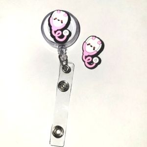Stethoscope Retractable Badge & Jibbitz Charm